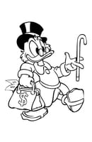 Donald Duck kleurplaat 27